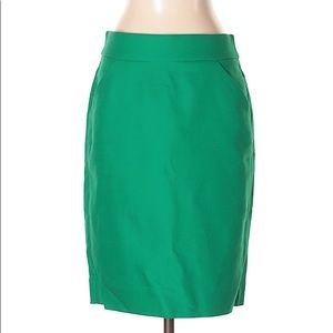 J. Crew Pencil Skirt Green